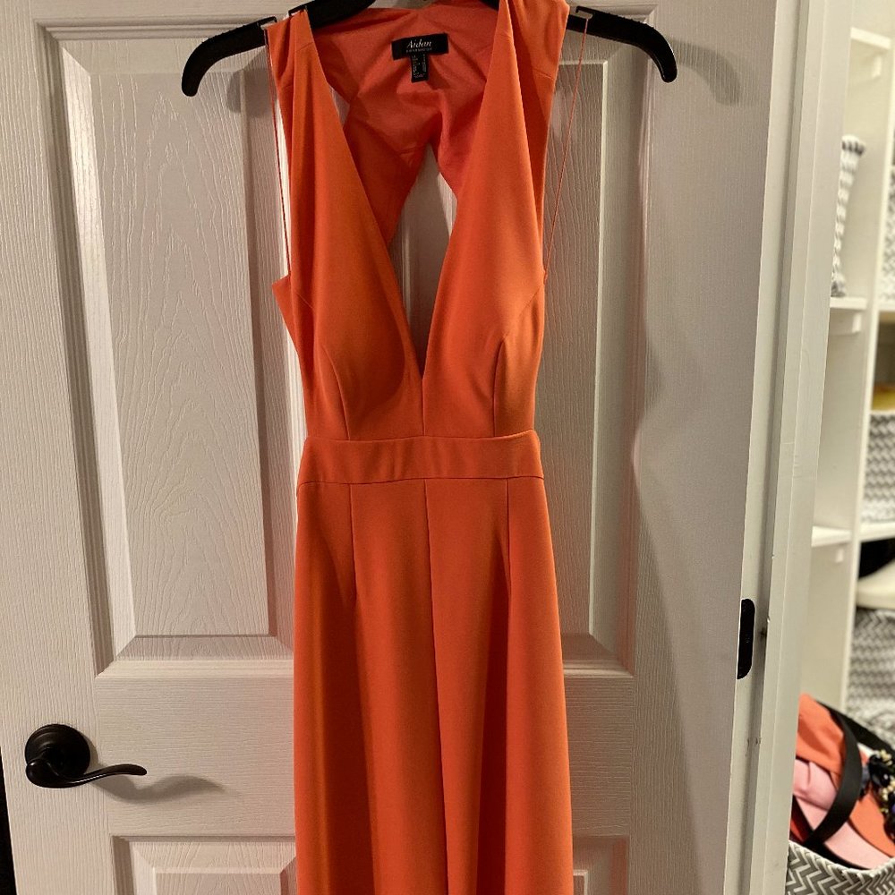 Long Coral Dress